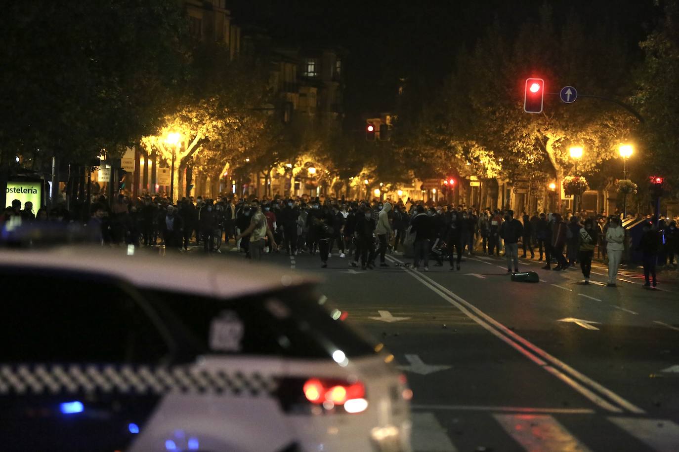 La capital riojana ha vivido este sábado una tensa jornada