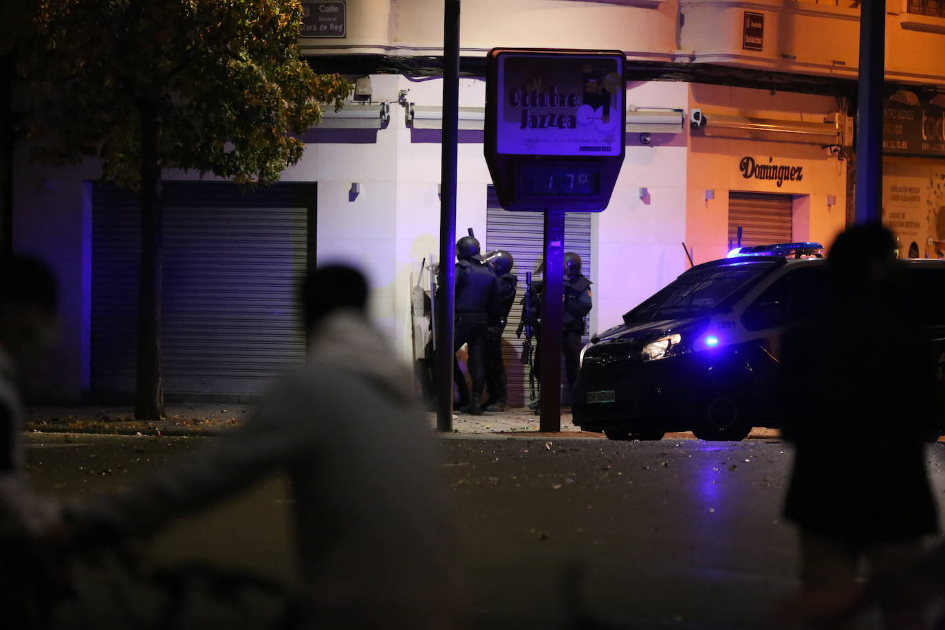 La capital riojana ha vivido este sábado una tensa jornada