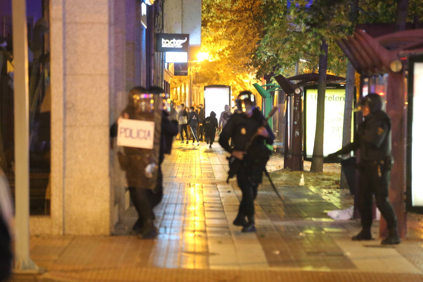 La capital riojana ha vivido este sábado una tensa jornada