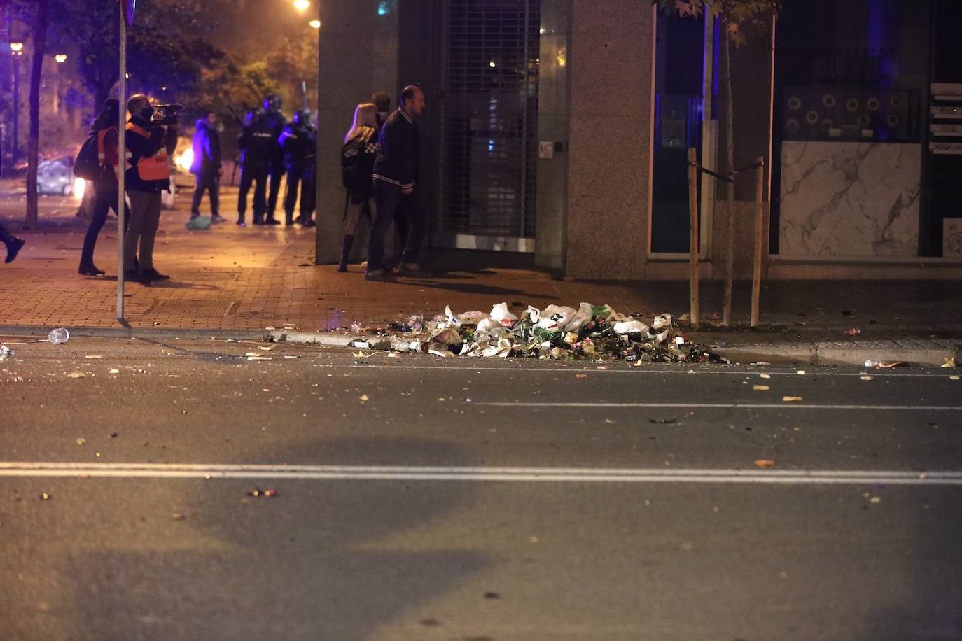 La capital riojana ha vivido este sábado una tensa jornada