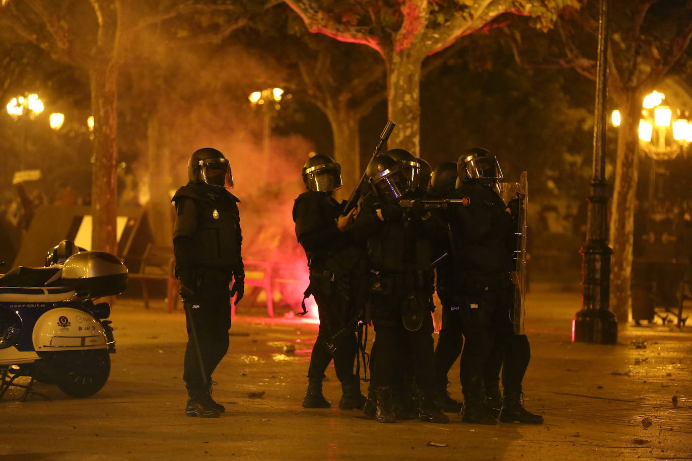 La capital riojana ha vivido este sábado una tensa jornada