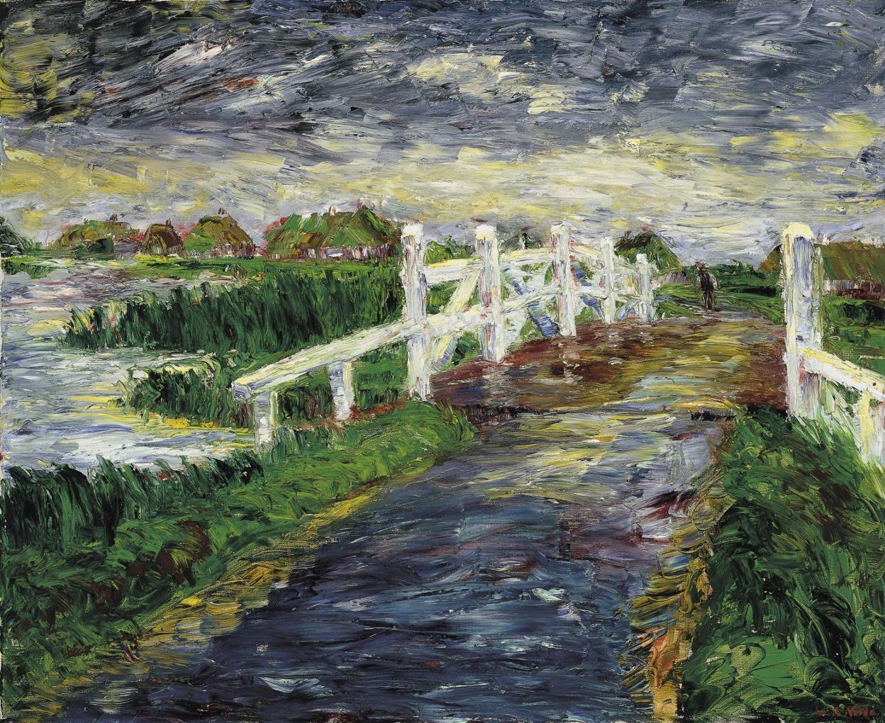 'Puente sobre la marisma', obra de Emile Nolde, propiedad del Museo Thyssen.