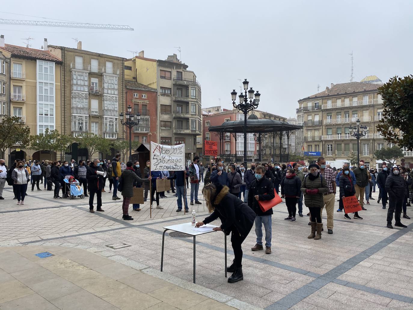 Fotos: Protestas de los hosteleros riojanos