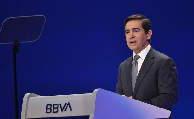 El presidente de BBVA, Carlos Torres. 