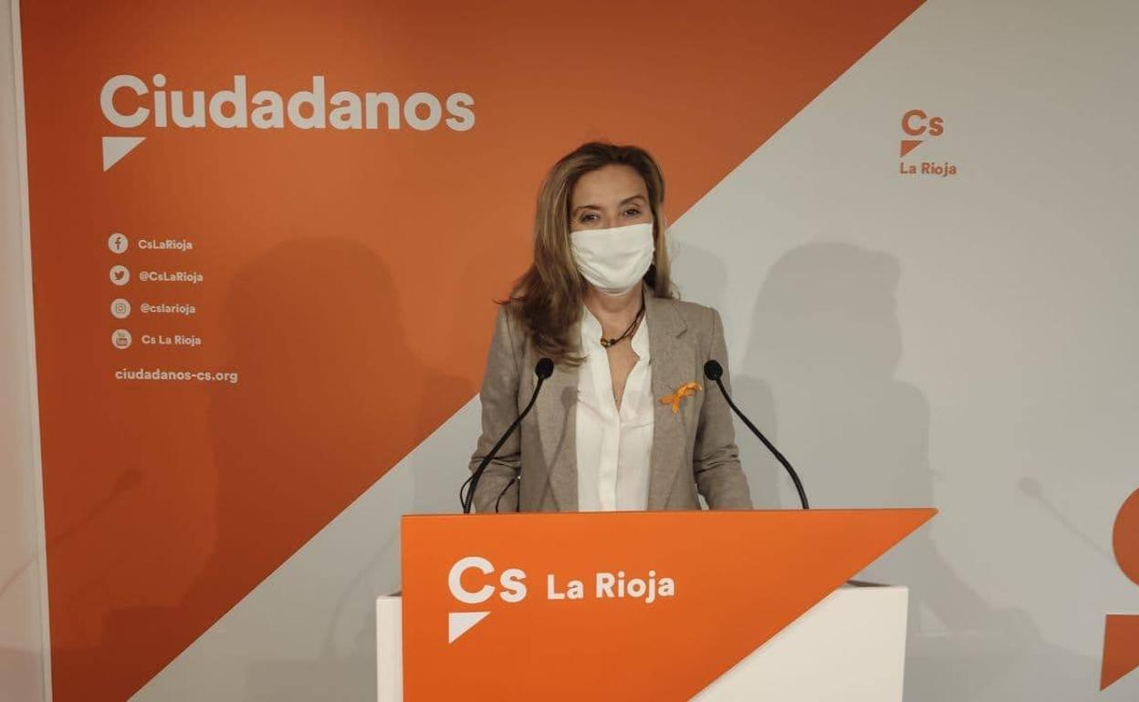 La portavoz de Educación del Grupo Parlamentario de Cs en La Rioja, Belinda León, en alusión a la reforma educativa. 