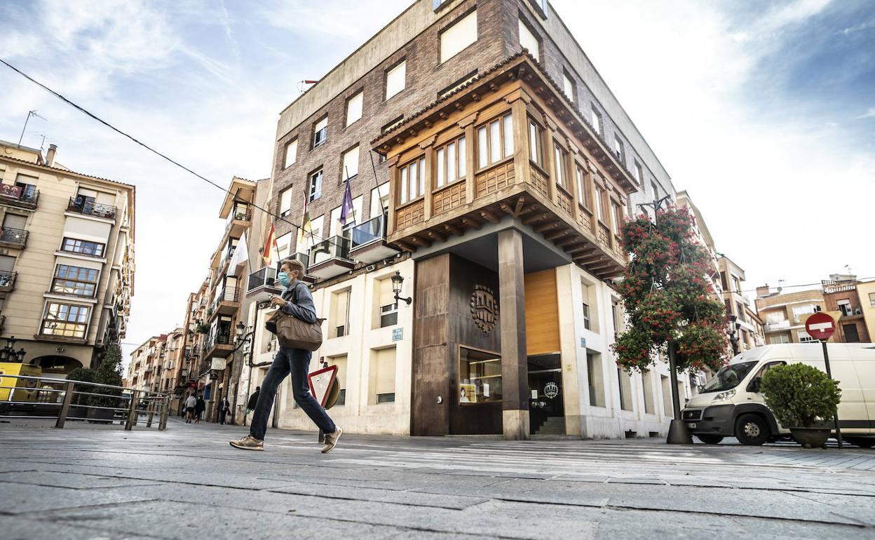 Una céntrica calle de Arnedo