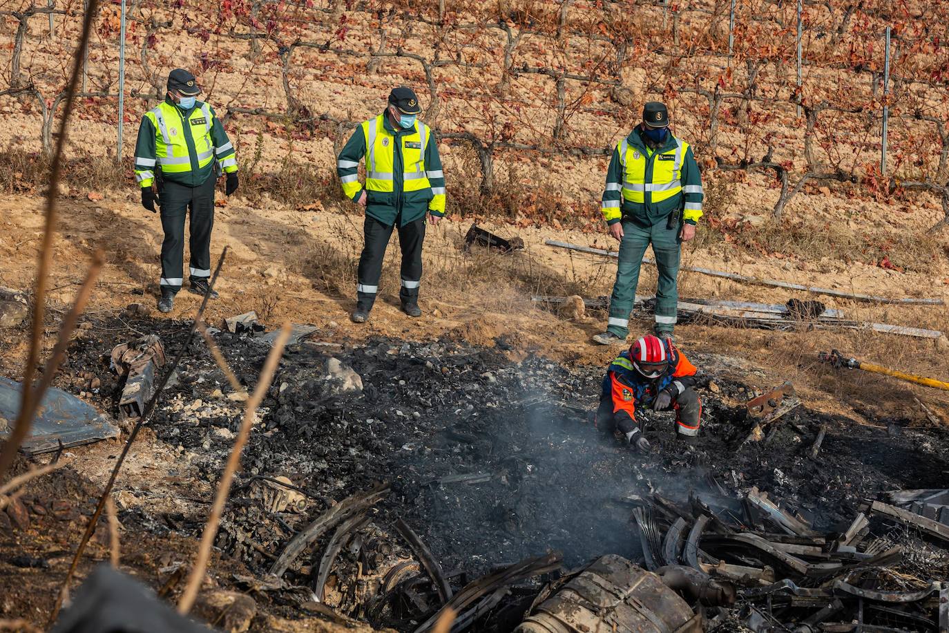 En este terrible suceso, los bomberos han tardado cinco horas en hallar el cuerpo de la víctima