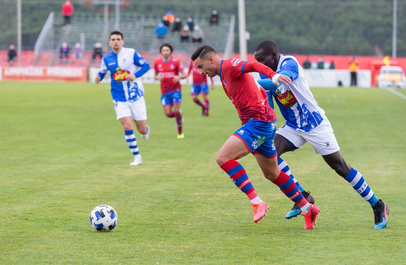 Los riojabajeños han ganado al Ejea con un gol de Cristian. 