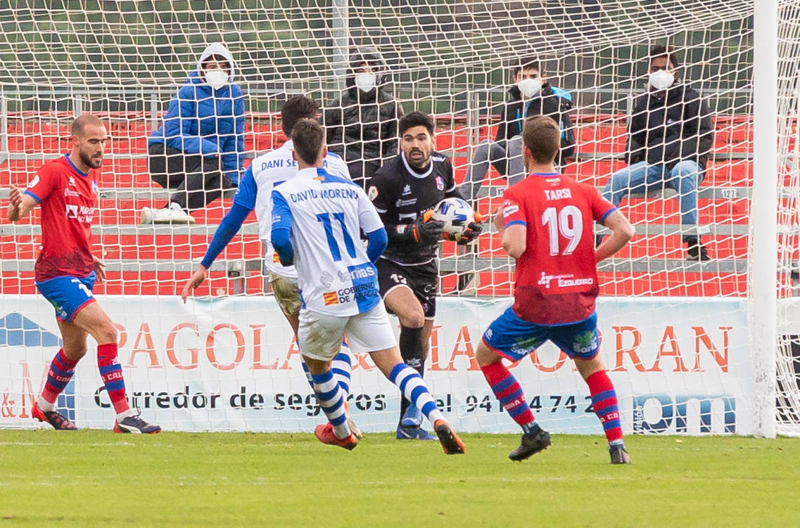 Los riojabajeños han ganado al Ejea con un gol de Cristian. 