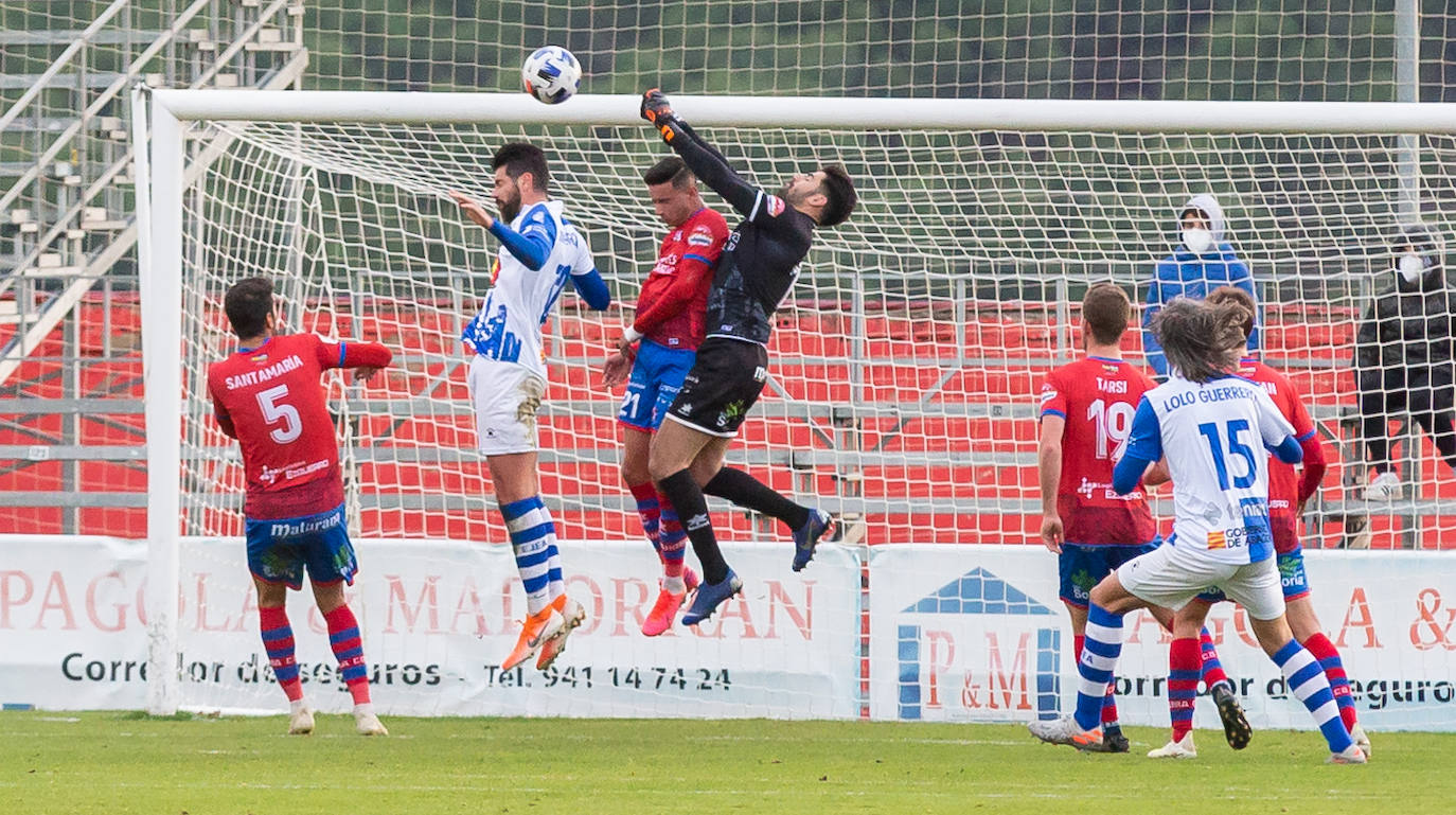 Los riojabajeños han ganado al Ejea con un gol de Cristian. 