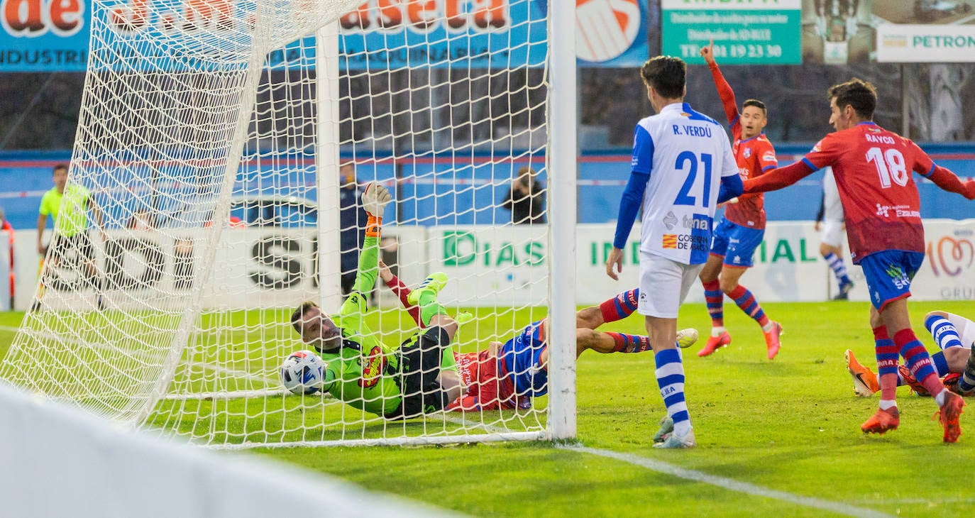 Los riojabajeños han ganado al Ejea con un gol de Cristian. 