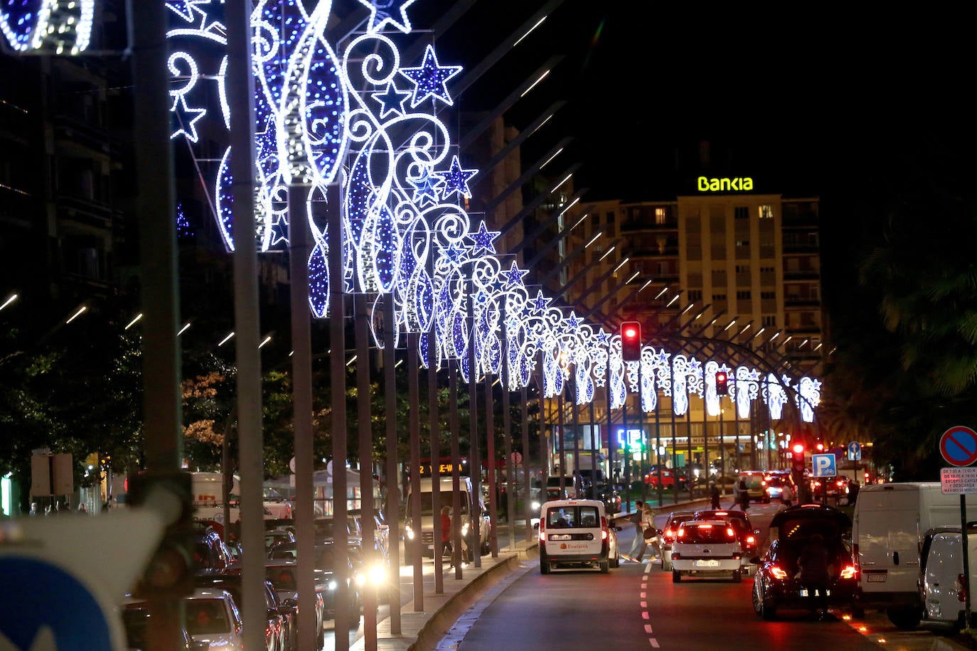 Encendido de todas las luces navideñas, en Logroño.