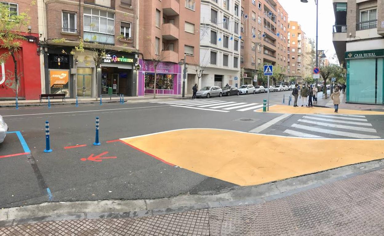 Una banda peatonal mejorará la seguridad de los viandantes en el