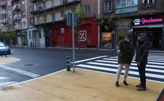 Una banda peatonal mejorará la seguridad de los viandantes en el