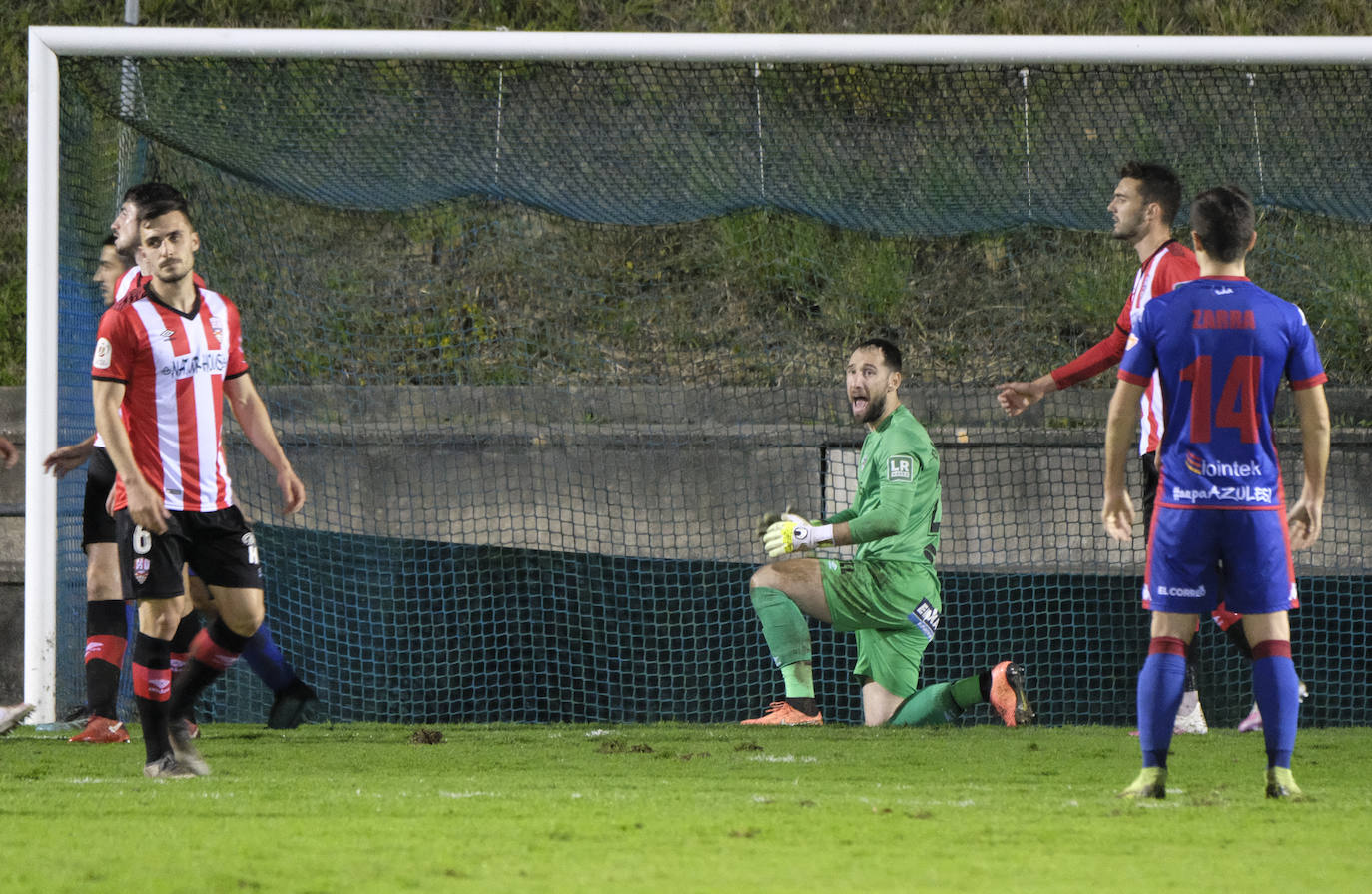 Los blanquirrojos se despiden de la Copa tras perder contra el Amorebieta.