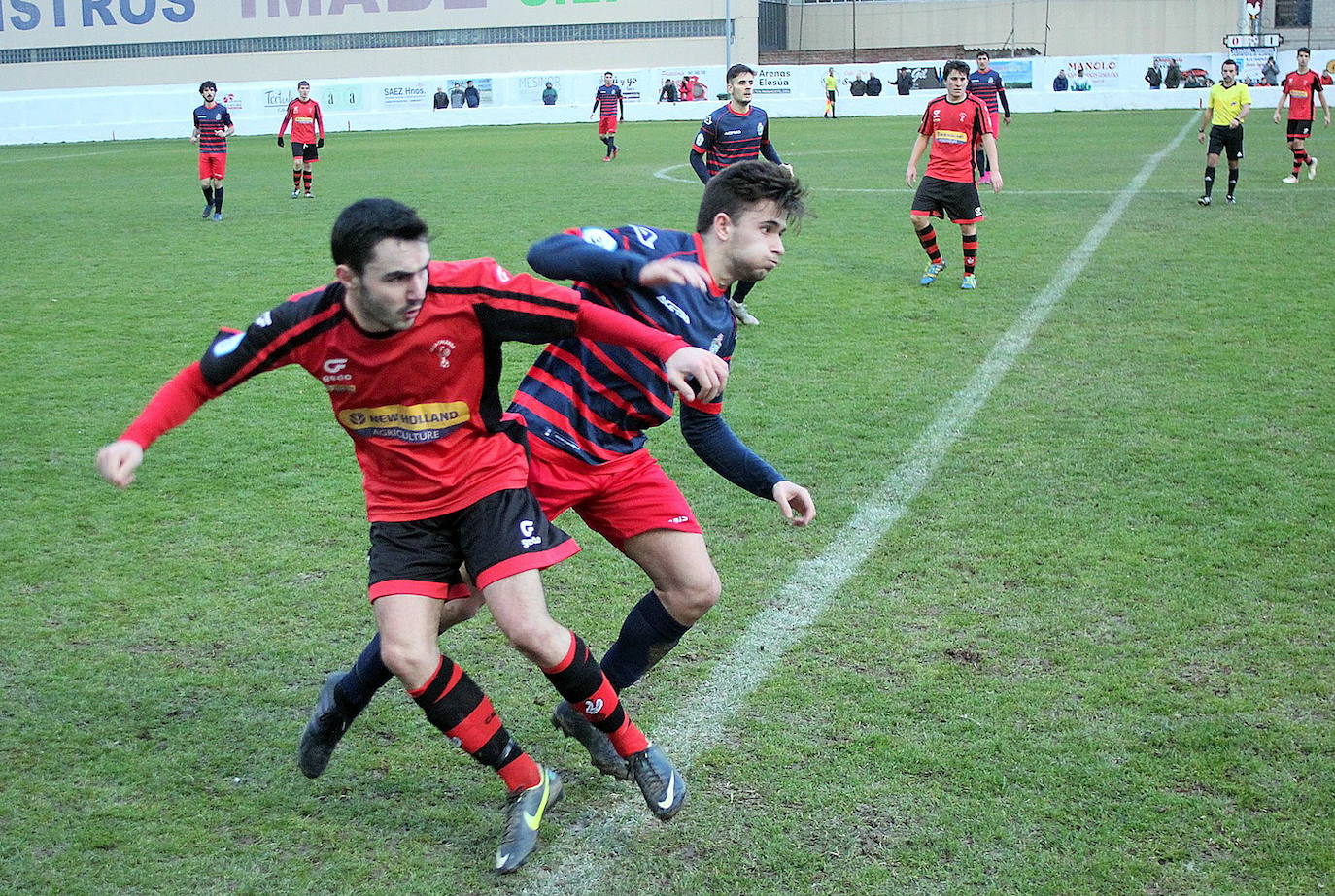 Partido de futbol de tercera division entre La Calzada y Anguiano 