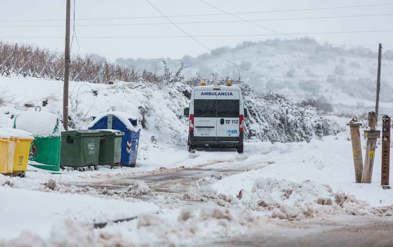 Municipios como Uruñuela, Najera, Sotés, Ventosa o Navarrete han recibido a la nieve en este 2 de enero