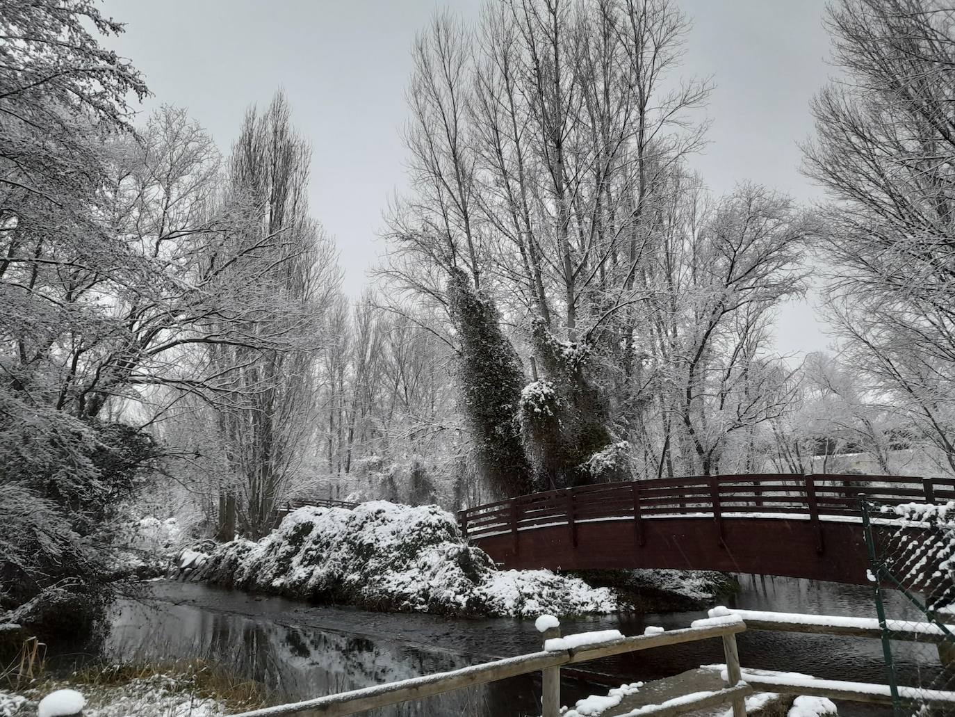 Fotos: La nieve &#039;toma&#039; el parque del Iregua