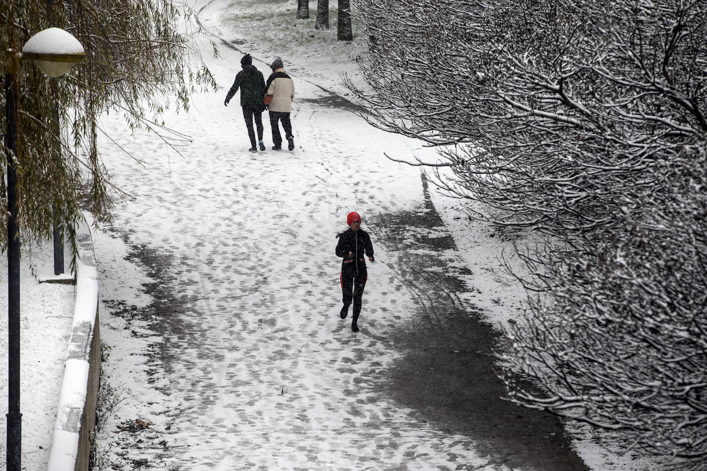 Fotos: La nieve cubre Logroño