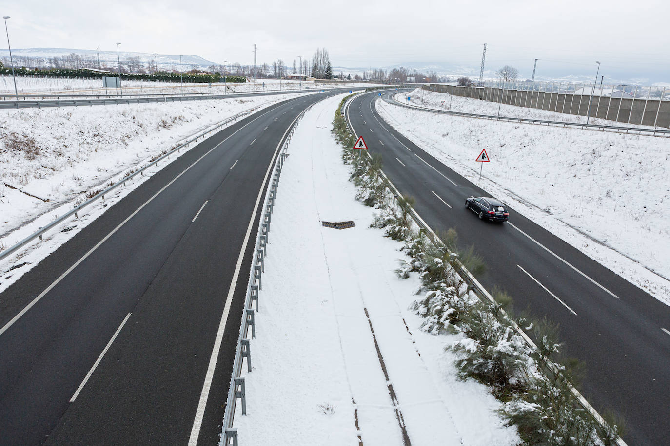 Fotos: Así han lucido este domingo las carreteras riojanas