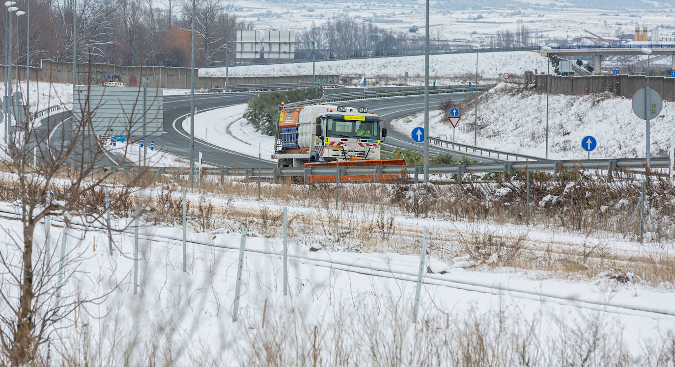 Fotos: Así han lucido este domingo las carreteras riojanas