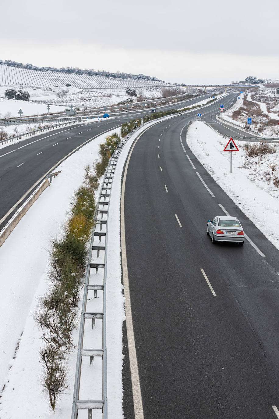 Fotos: Así han lucido este domingo las carreteras riojanas