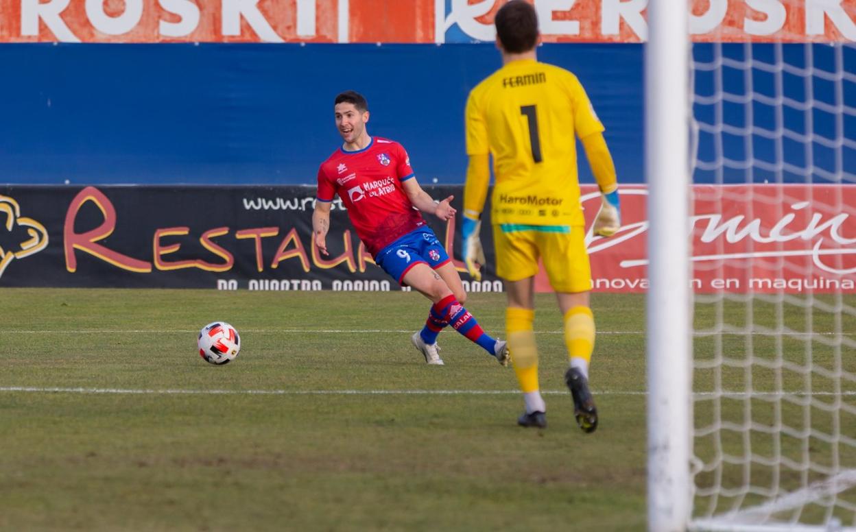 Amorrortu, en una acción del último partido en La Planilla ante el Haro. 
