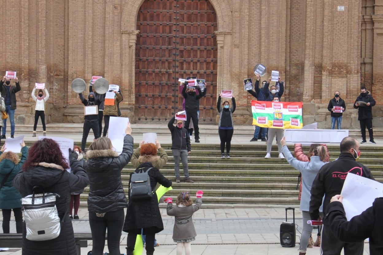Los comerciantes y hosteleros de Alfaro mostrarán el sábado su malestar como en la concentración del pasado 23 de enero. 