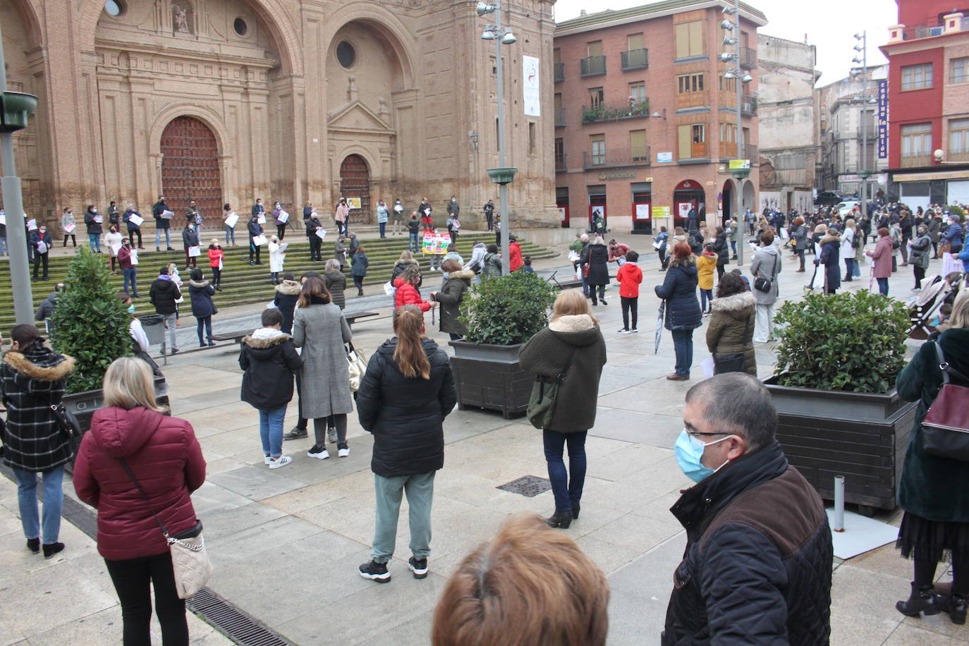 Fotos: Comerciantes, Educación no reglada y hostelería protestan contra las restricciones del COVID en Alfaro