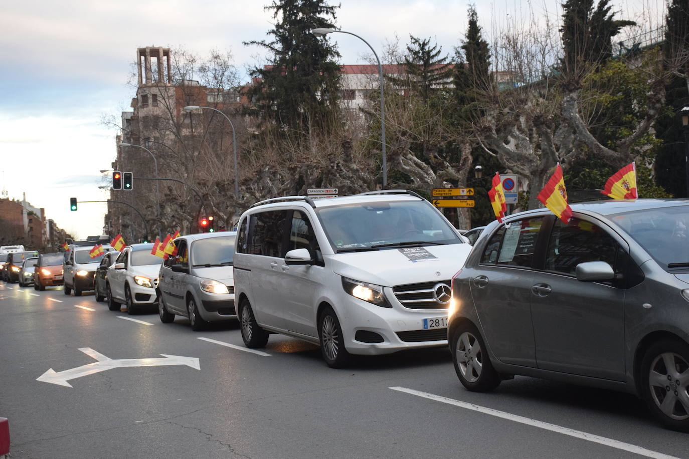 Fotos: Caravana de protesta en Logroño