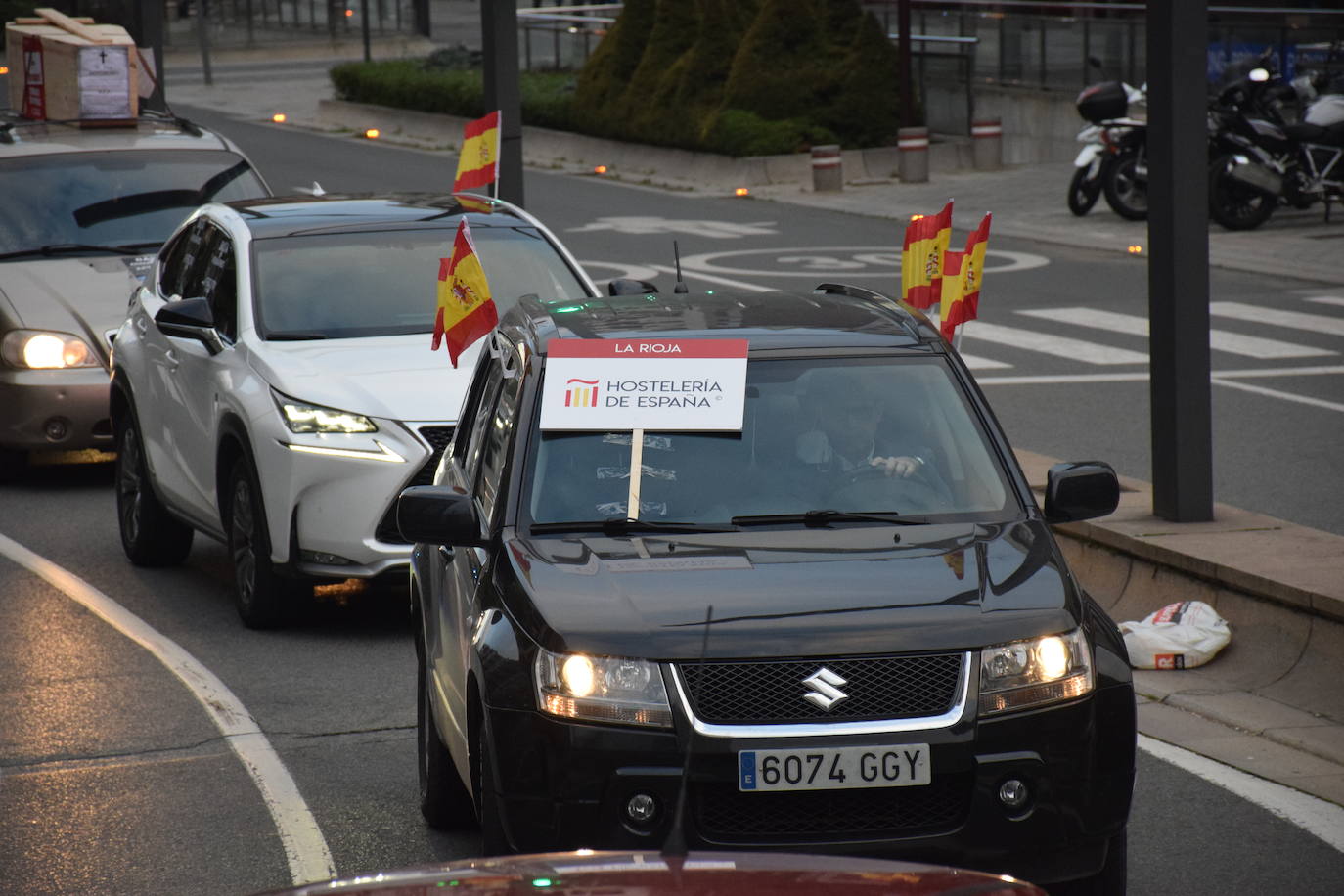 Fotos: Caravana de protesta en Logroño