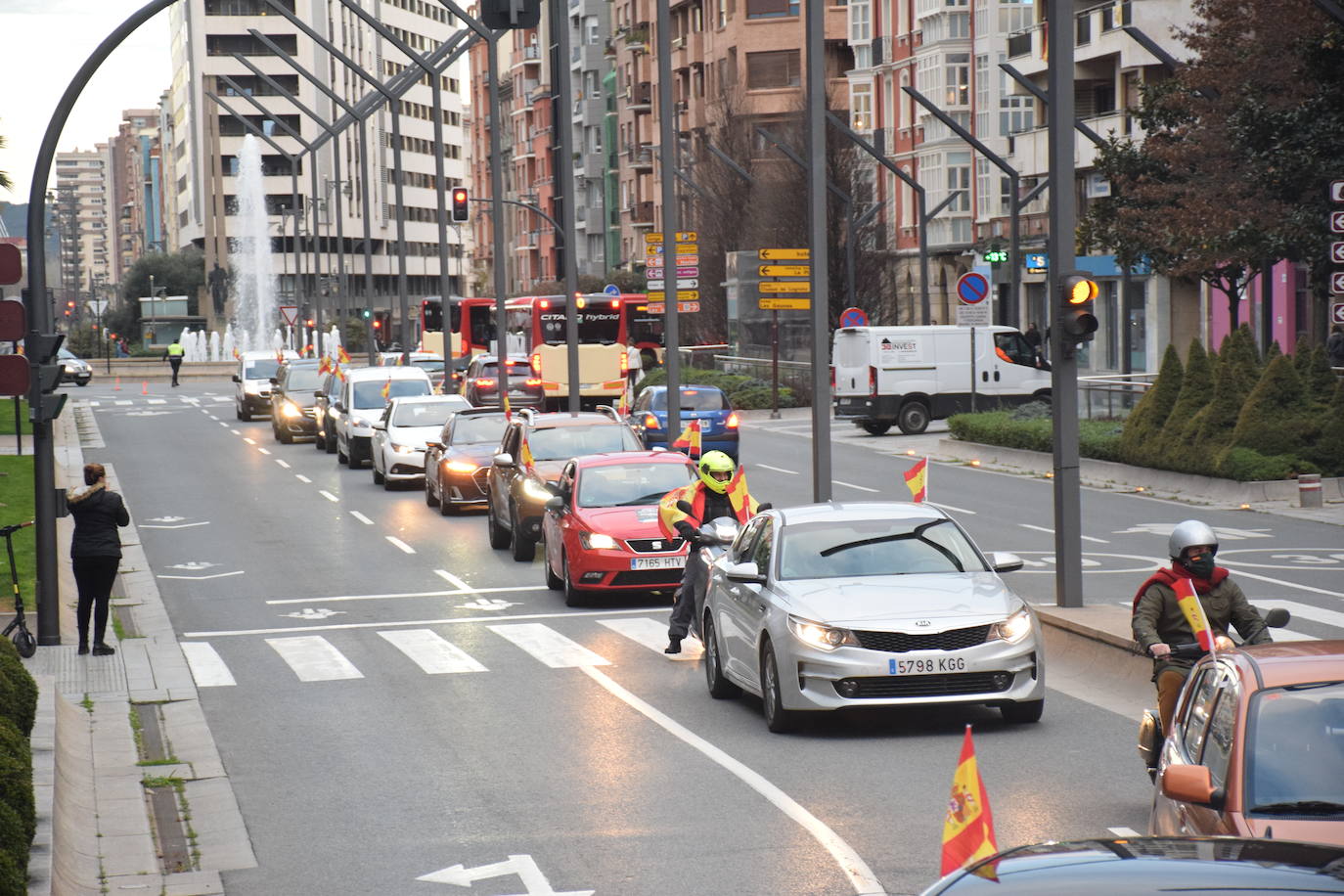 Fotos: Caravana de protesta en Logroño