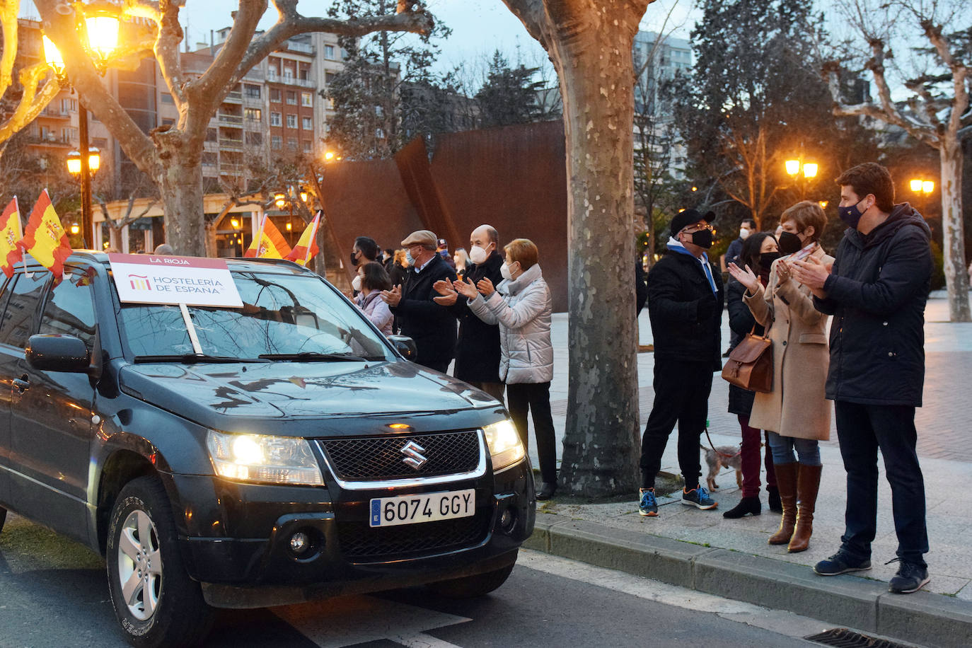 Fotos: Caravana de protesta en Logroño