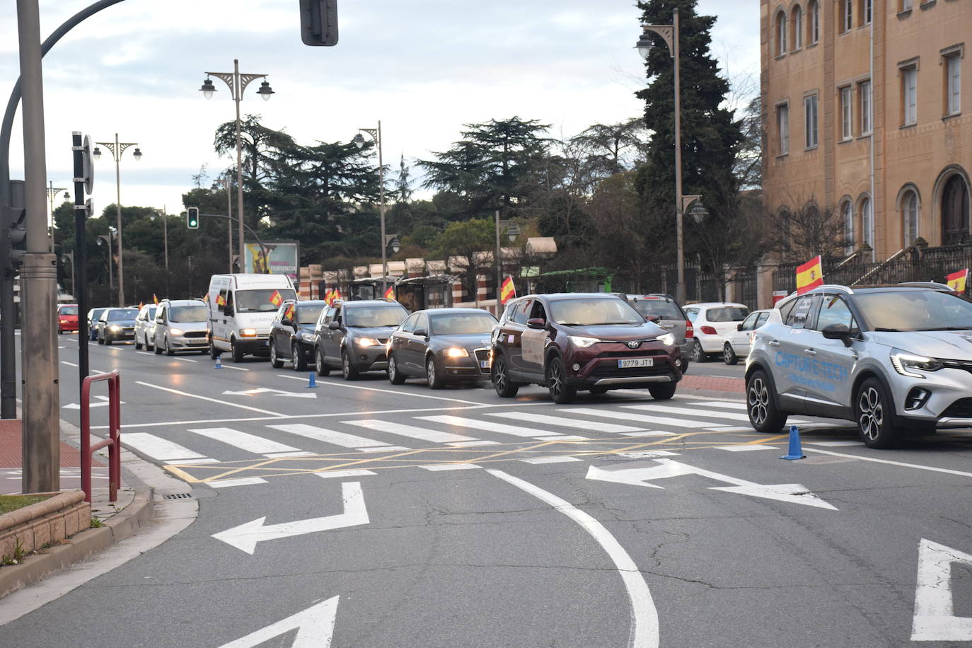 Fotos: Caravana de protesta en Logroño