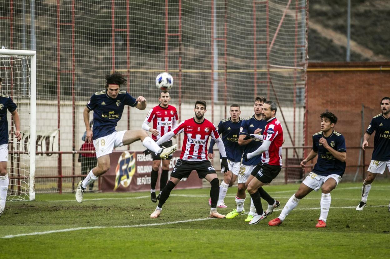 Partido de la primera vuelta entre SDL y Osasuna B. 