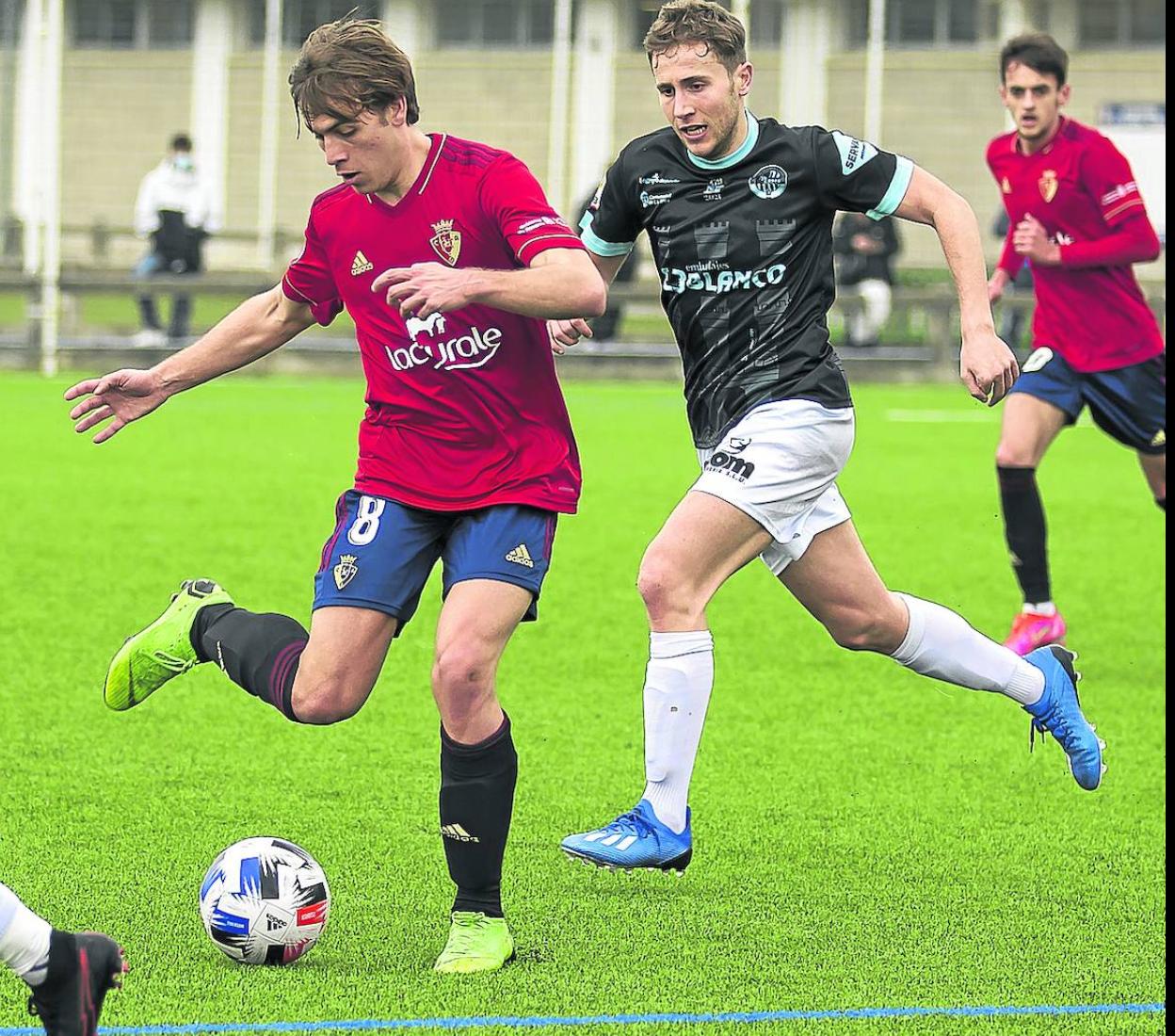 Un momento del partido. 