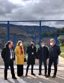 Imagen secundaria 2 - Velasco con las autoridades locales de Jubera, Lagunilla y Ribafrecha. 