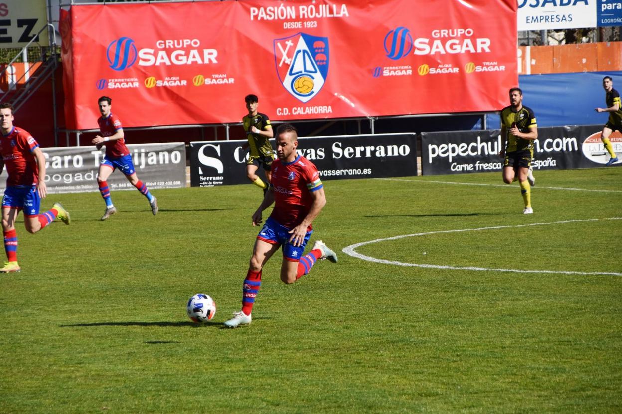 El incombustible capitán del Calahorra, Sito Castro. 