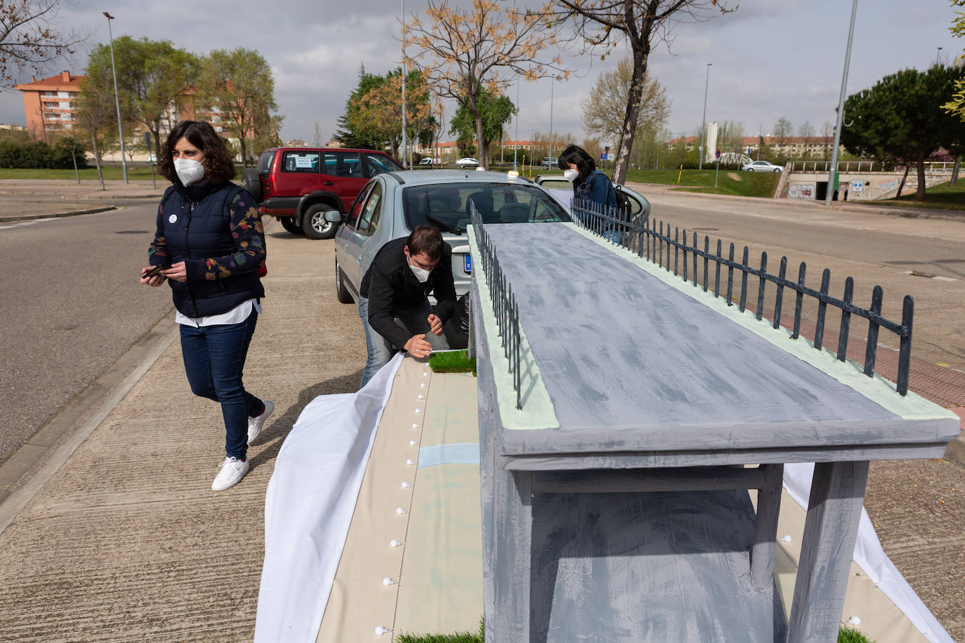 Fotos: Caravana por el viaducto San Martín de Ortigosa