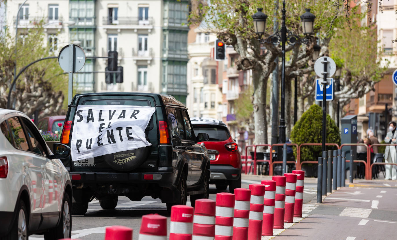 Fotos: Caravana por el viaducto San Martín de Ortigosa