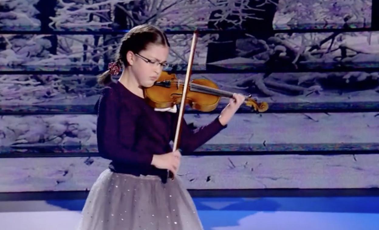 Martina Moliner, en una de las imágenes del programa 'Prodigio'. 