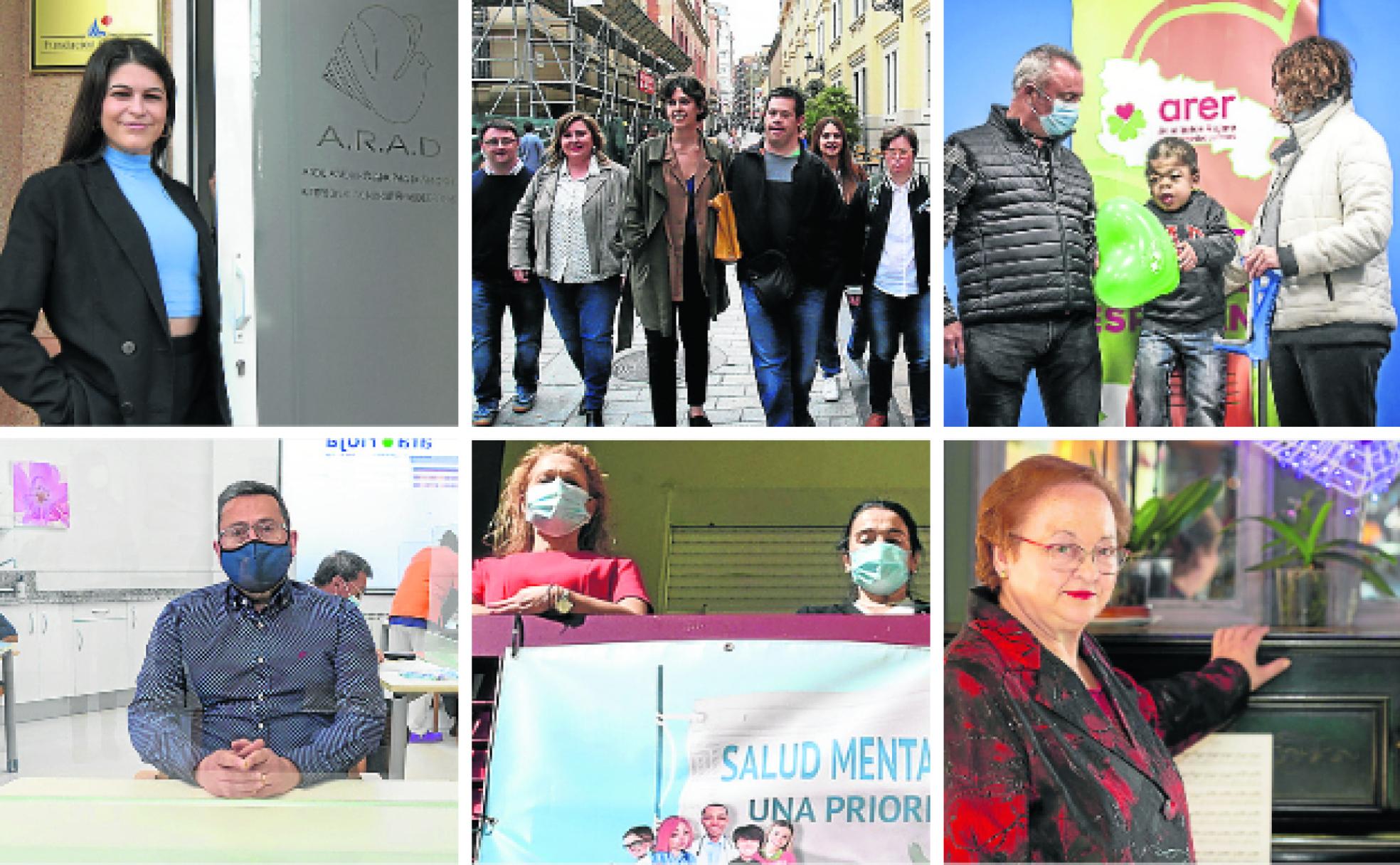 Representantes de ARAD, Arsido, ARER, AFA, Salud Mental La Rioja y ACAB. 