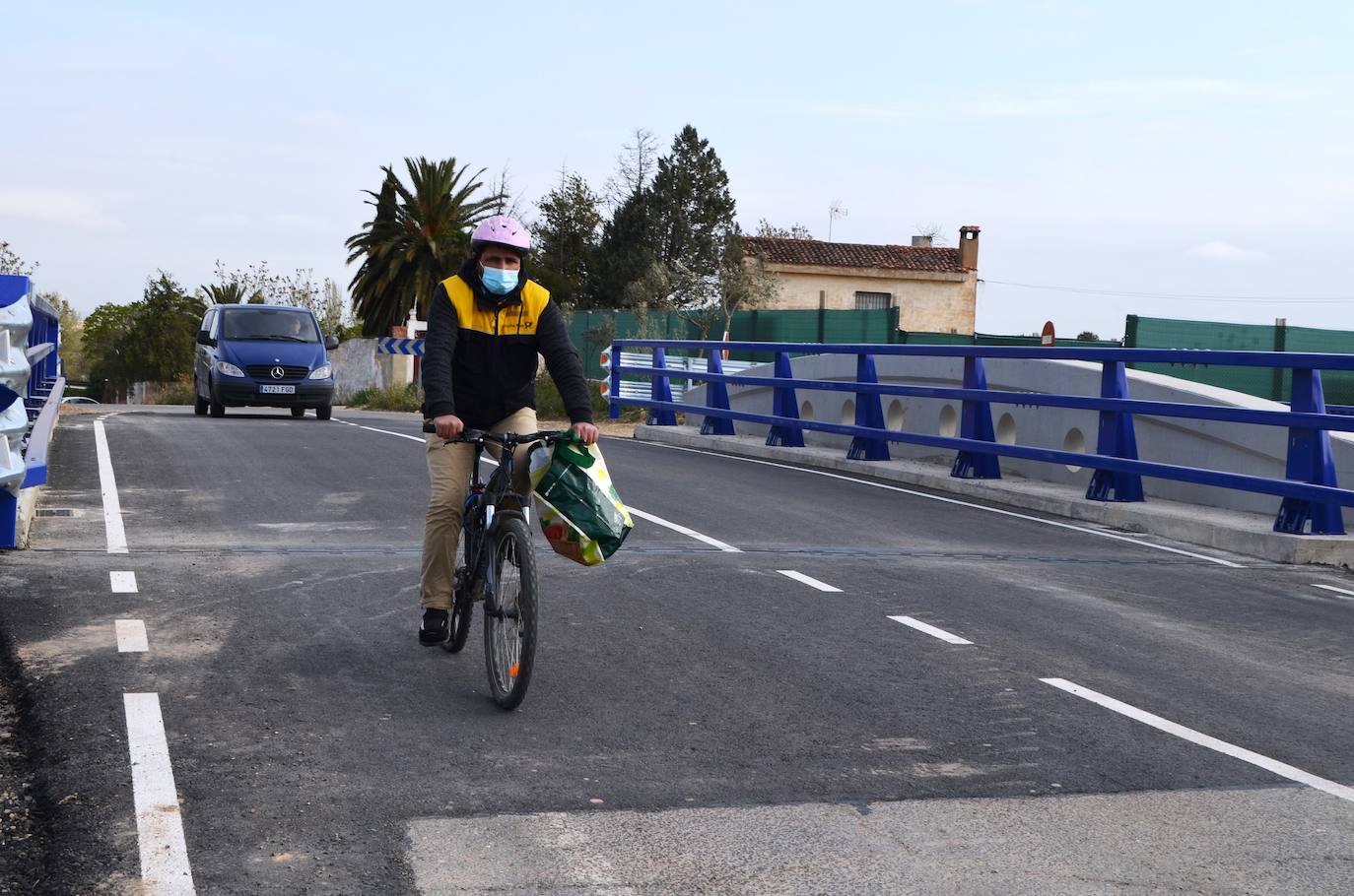 Fotos: Visita al nuevo puente sobre el canal de Lodosa