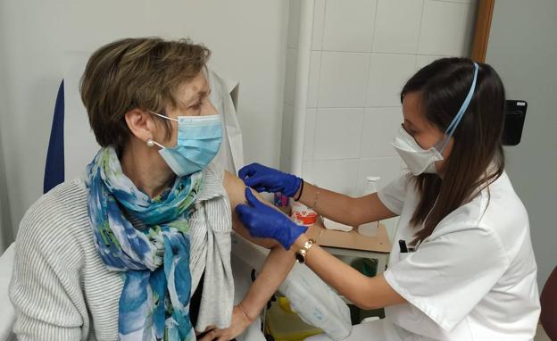 Vacunación en la Fundación Hospital de Calahorra. 