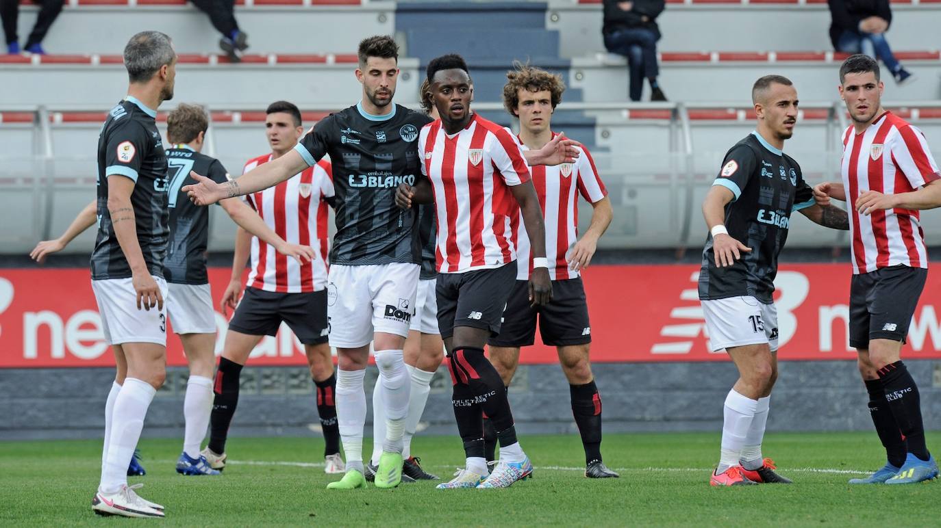 La SD Logroñés cae ante la pegada del Athletic