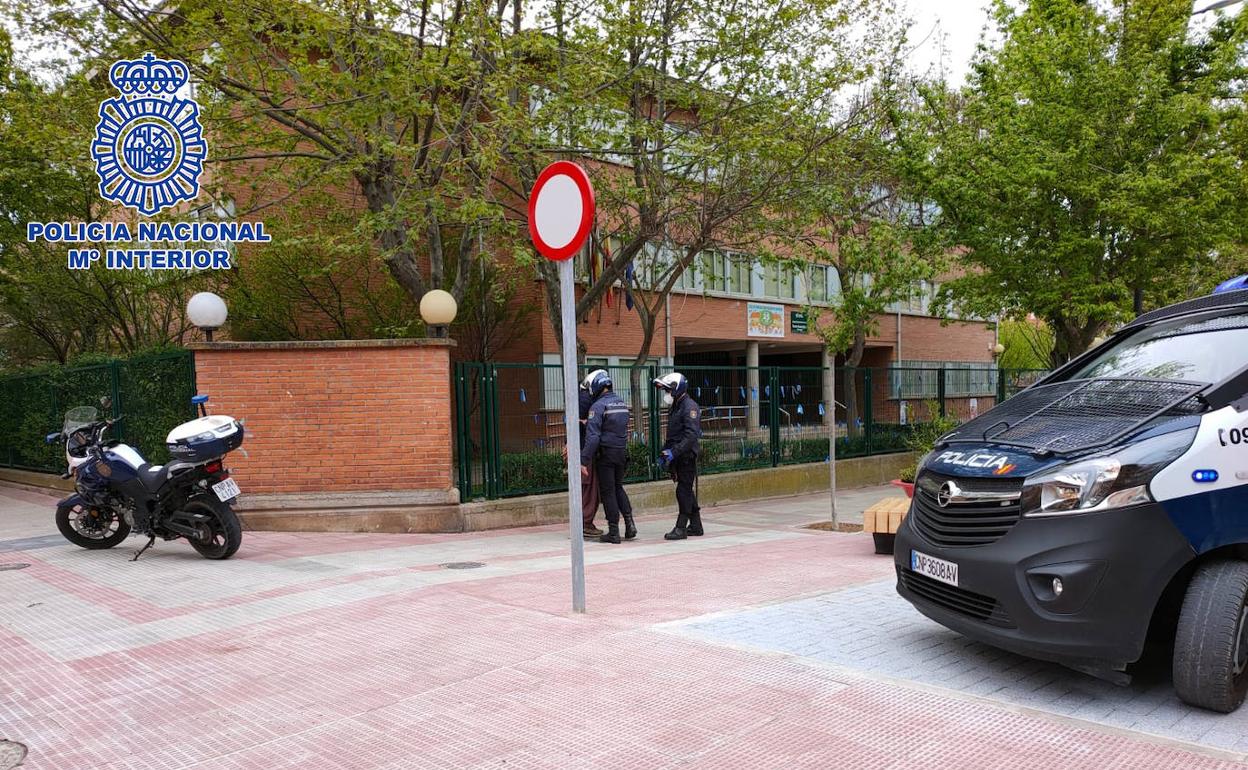 Detenido junto a un colegio de Logroño por vender droga