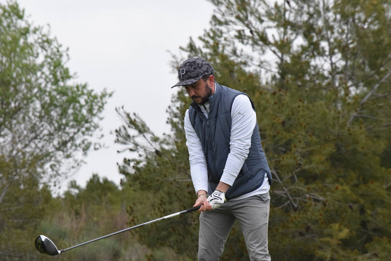 Imágenes de los jugadores durante el Torneo Viña Ibalba, de la Liga de Golf y Vino.