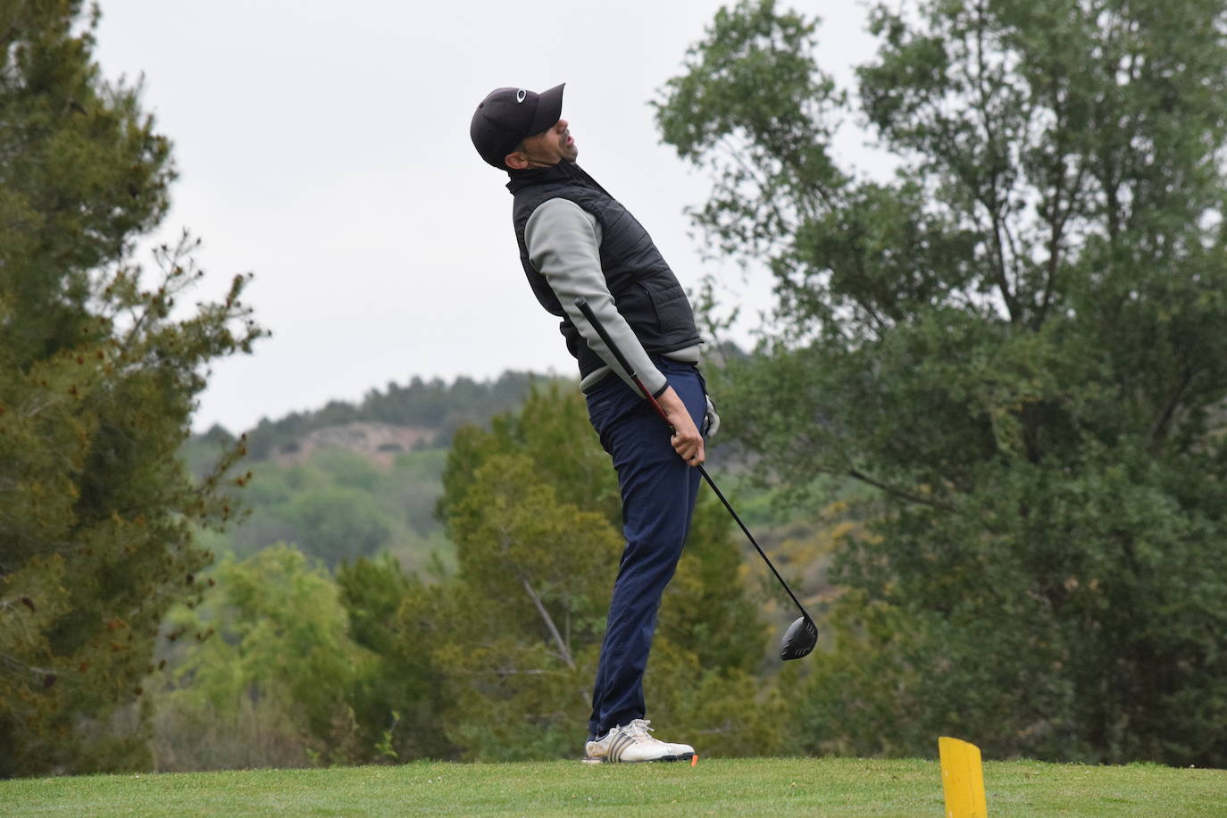 Imágenes de los jugadores durante el Torneo Viña Ibalba, de la Liga de Golf y Vino.