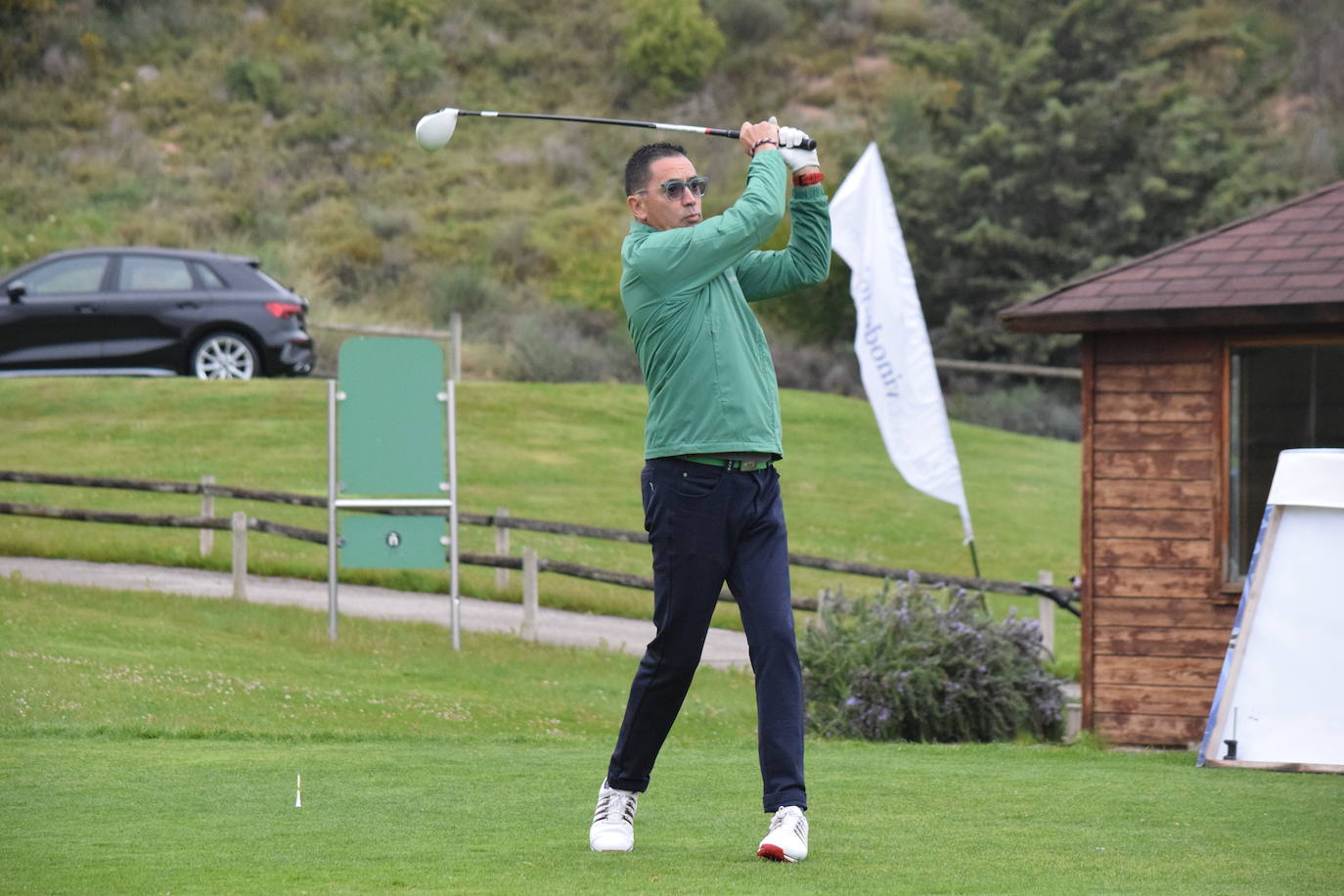 Imágenes de los jugadores durante el Torneo Viña Ibalba, de la Liga de Golf y Vino.