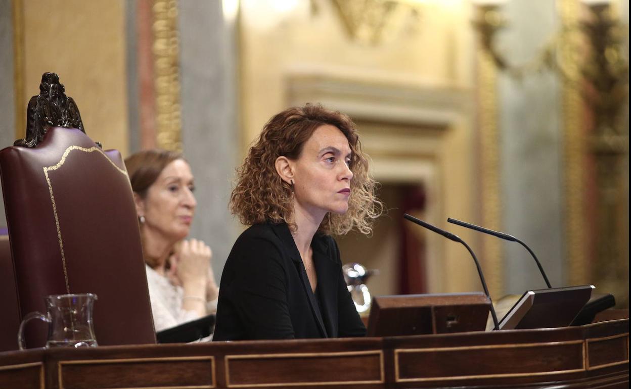 Meritxell Batet, presidenta del Congreso. 